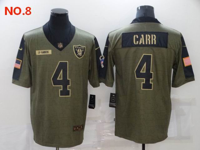 Men's Las Vegas Raiders 4 Derek Carr Jesey NO.8;